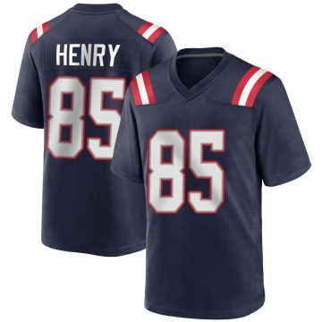Hunter Henry Youth Navy Blue Game Team Color Jersey