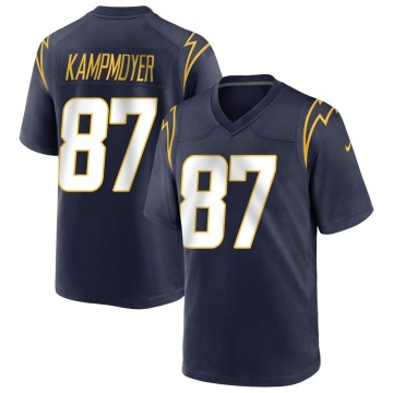 Hunter Kampmoyer Youth Navy Game Team Color Jersey