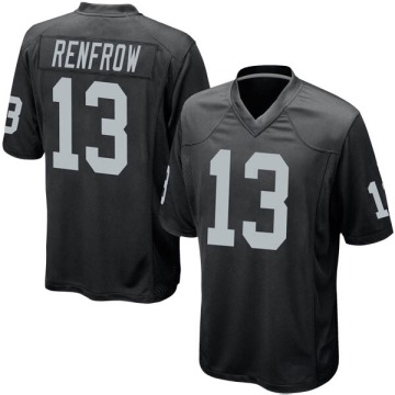Hunter Renfrow Youth Black Game Team Color Jersey
