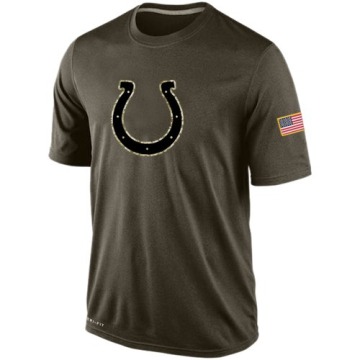 Indianapolis Colts Men's Olive Salute To Service KO Performance Dri-FIT T-Shirt