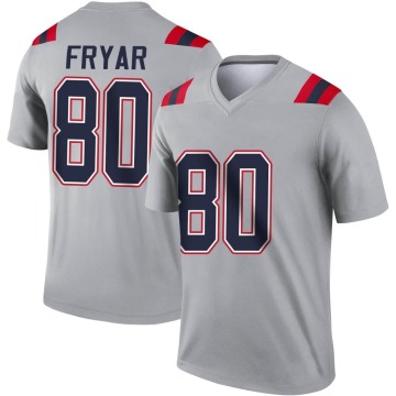 Irving Fryar Youth Gray Legend Inverted Jersey