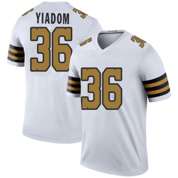 Isaac Yiadom Men's White Legend Color Rush Jersey