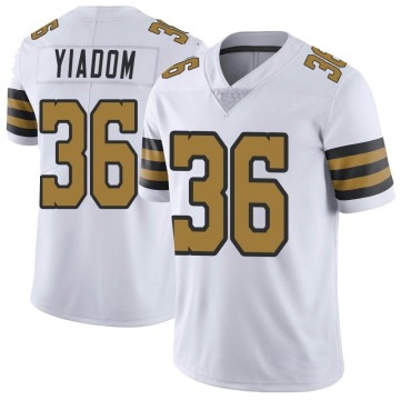 Isaac Yiadom Men's White Limited Color Rush Jersey