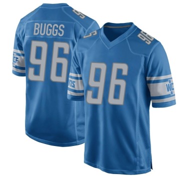 Isaiah Buggs Men's Blue Game Team Color Jersey
