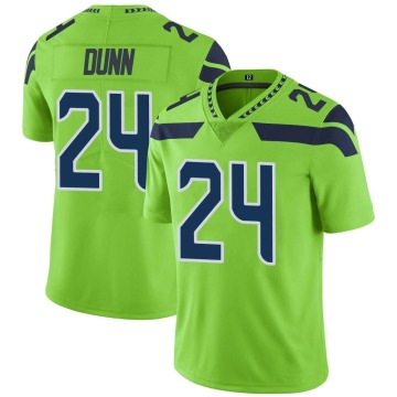 Isaiah Dunn Men's Green Limited Color Rush Neon Jersey