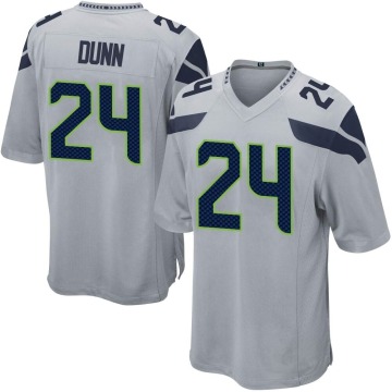 Isaiah Dunn Youth Gray Game Alternate Jersey