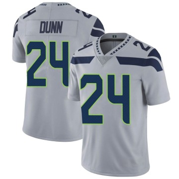 Isaiah Dunn Youth Gray Limited Alternate Vapor Untouchable Jersey
