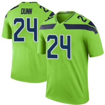 Isaiah Dunn Youth Green Legend Color Rush Neon Jersey