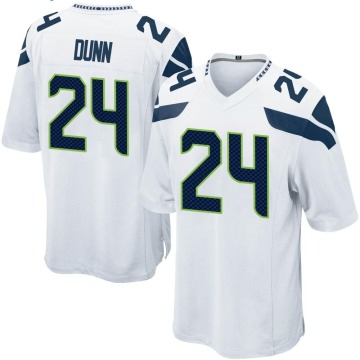 Isaiah Dunn Youth White Game Jersey
