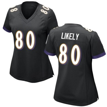 Isaiah Likely Women's Black Game Jersey