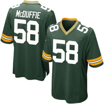 Isaiah McDuffie Youth Green Game Team Color Jersey