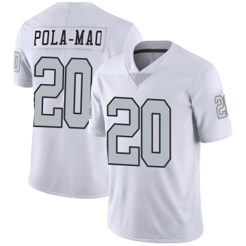 Isaiah Pola-Mao Men's White Limited Color Rush Jersey