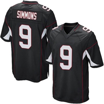 Isaiah Simmons Youth Black Game Alternate Jersey