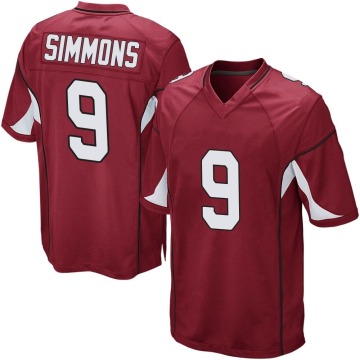 Isaiah Simmons Youth Game Cardinal Team Color Jersey