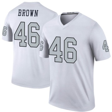 Isiah Brown Men's White Legend Color Rush Jersey