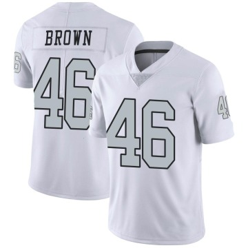 Isiah Brown Men's White Limited Color Rush Jersey