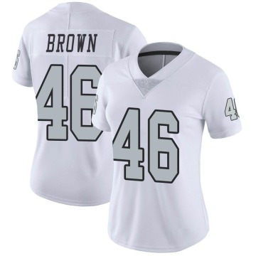 Isiah Brown Women's White Limited Color Rush Jersey