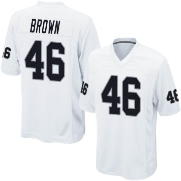 Isiah Brown Youth White Game Jersey