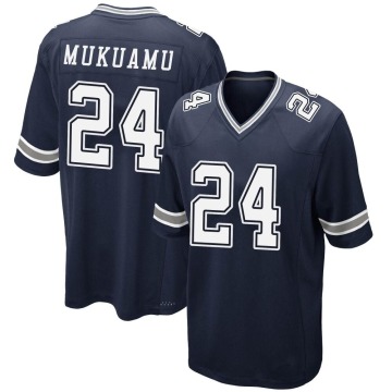 Israel Mukuamu Youth Navy Game Team Color Jersey
