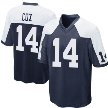 Jabril Cox Youth Navy Blue Game Throwback Jersey