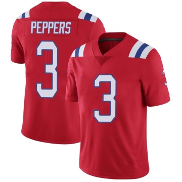 Jabrill Peppers Men's Red Limited Vapor Untouchable Alternate Jersey