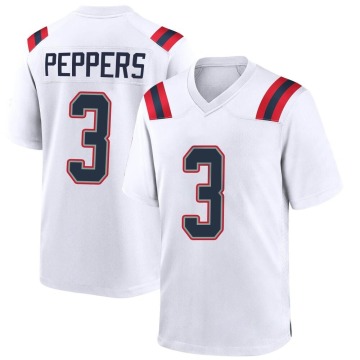 Jabrill Peppers Men's White Game Jersey