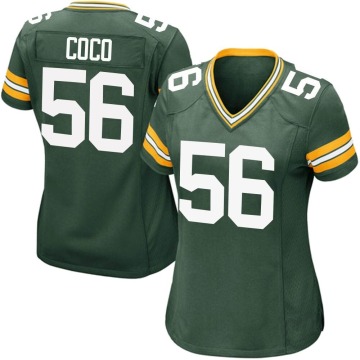 Jack Coco Women's Green Game Team Color Jersey