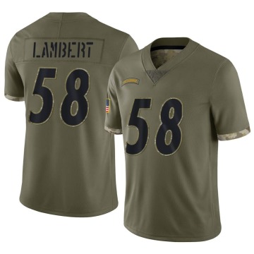 Jack Lambert Youth Olive Limited 2022 Salute To Service Jersey