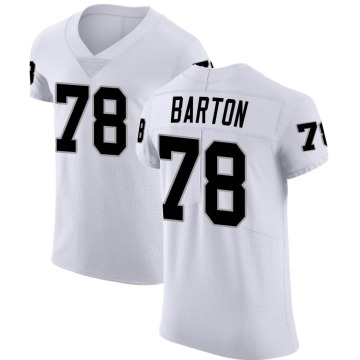 Jackson Barton Men's White Elite Vapor Untouchable Jersey