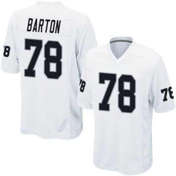 Jackson Barton Men's White Game Jersey