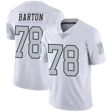 Jackson Barton Men's White Limited Color Rush Jersey