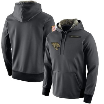 Jacksonville Jaguars Men's Anthracite Salute to Service Player Performance Hoodie