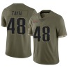 Jahlani Tavai Men's Olive Limited 2022 Salute To Service Jersey
