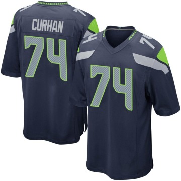 Jake Curhan Youth Navy Game Team Color Jersey