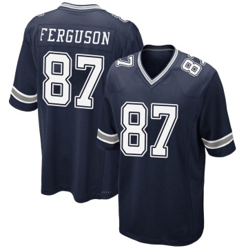 Jake Ferguson Youth Navy Game Team Color Jersey
