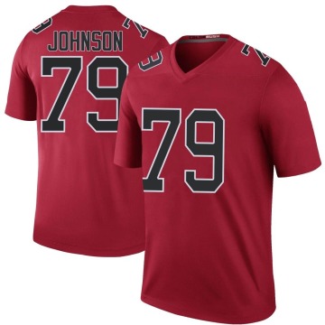 Jaleel Johnson Men's Red Legend Color Rush Jersey