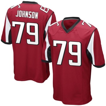 Jaleel Johnson Youth Red Game Team Color Jersey