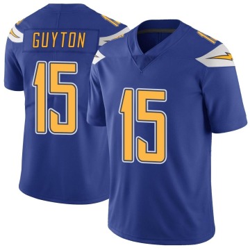 Jalen Guyton Youth Royal Limited Color Rush Vapor Untouchable Jersey