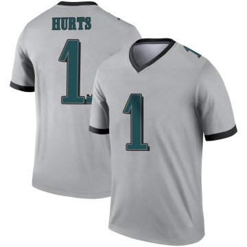 Jalen Hurts Youth Legend Silver Inverted Jersey