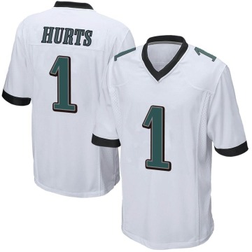Jalen Hurts Youth White Game Jersey