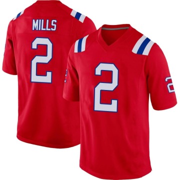 Jalen Mills Youth Red Game Alternate Jersey