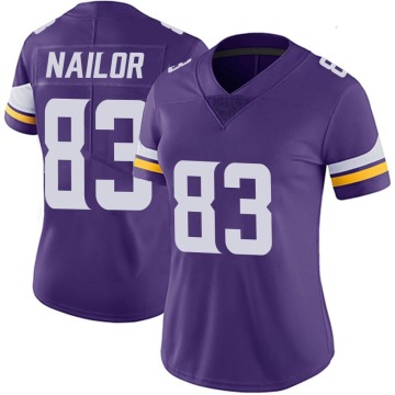 Jalen Nailor Women's Purple Limited Team Color Vapor Untouchable Jersey