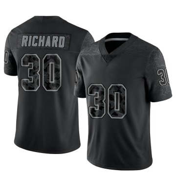 Jalen Richard Men's Black Limited Reflective Jersey