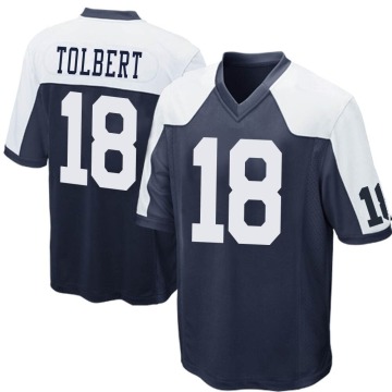 Jalen Tolbert Youth Navy Blue Game Throwback Jersey