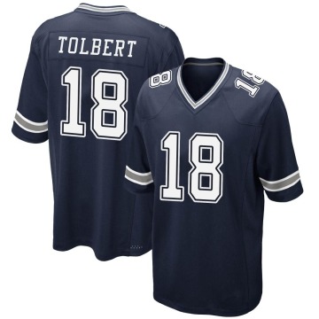Jalen Tolbert Youth Navy Game Team Color Jersey