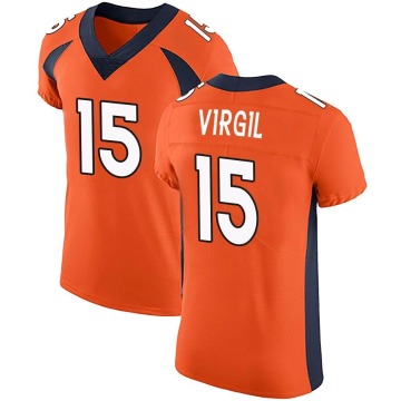 Jalen Virgil Men's Orange Elite Team Color Vapor Untouchable Jersey