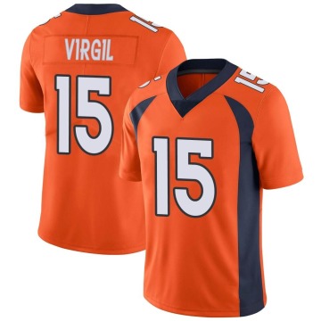 Jalen Virgil Men's Orange Limited Team Color Vapor Untouchable Jersey