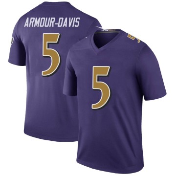 Jalyn Armour-Davis Men's Purple Legend Color Rush Jersey