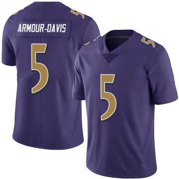 Jalyn Armour-Davis Men's Purple Limited Team Color Vapor Untouchable Jersey