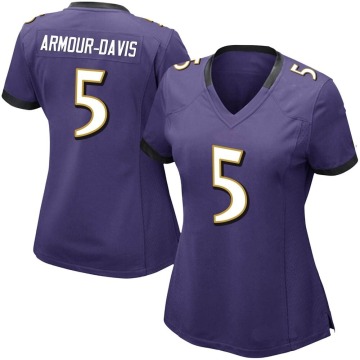 Jalyn Armour-Davis Women's Purple Limited Team Color Vapor Untouchable Jersey